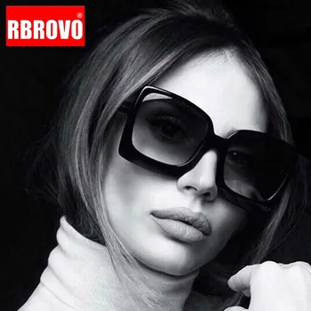 RBROVO 2021 Nadrozměrných sluneční Brýle, Ženy, Vintage Sluneční Brýle pro Ženy/Muži Luxusní sluneční Brýle Ženy Zrcadlo Oculos De Sol Feminino
