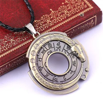 Retro Unisex Kovové Šperky, Amulet, Náhrdelník S Přívěskem Štěstí, Ochranný Talisman Pro Muže, Ženy