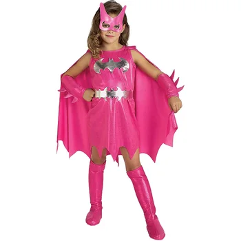 Snailify Pink Batgirl Costume Děti Film Superhrdina Kostým Halloween Kostým Pro Dívky