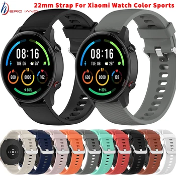 Sport Měkké Silikonové Popruh Pro Xiaomi Mi Watch Color Edition Sport Smartwatch Band Náhradní Náramek Náramek Watchband