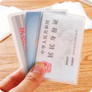 Transparentní 10ks Matné ID Karty Kryt Držitel Kreditní Karty Cestovní Lístek Držitele Bankovní Karty, Vodotěsné Chránit Tašky 9.6*6cm