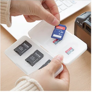 Transparentní Paměťové Karty Case Box Úložný Držák 6SD 6TF Micro SD 12Card Těžké Tašky Vodotěsné Plastové Tvarované 6TF+6SD