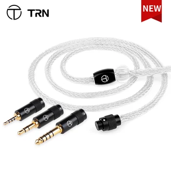 TRN T6 Pro 16Core postříbřené OCC Mědi Litz MMCX/2PÓLY Konektor Modernizované Kabelové Sluchátka, Kabel Pro TRN Kirin ZS10 EMA V90