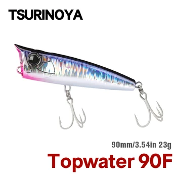 TSURINOYA 90F Topwater Popper Rybářské návnady 90mm 23g DASHER Plovoucí Umělé Těžké Návnady Pro Mořské Vysoká Pevnost Modelu