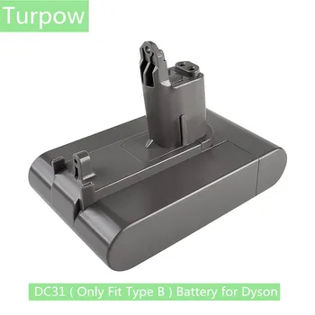 Turpow DC31 ( Pouze Fit Typ B ) Baterie pro Dyson DC57 DC56 Kapesní DC56 DC45 4000mAh Baterie pro DC34 Animal DC34 DC31 Typ B