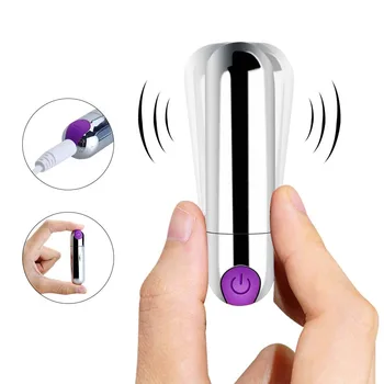 USB Dobíjecí Mini Bullet Vibrátor 10 Rychlost Vodotěsné G-spot Žena Klitoris Stimulátor Anální Vibrátor, Dospělý Sex Hračka