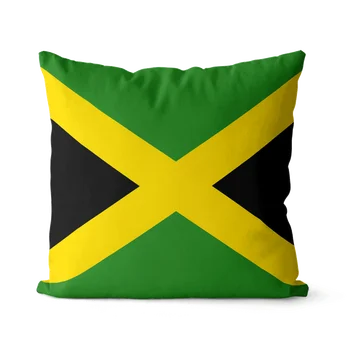 Vlajka Jamajky vzor náměstí povlak na polštář bavlna povlečení povlak na polštář party, domácí dekoraci, pohovka povlak na polštář 45x45cm 40x40