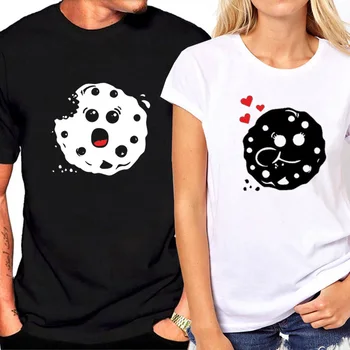 Vtipné Letní Krátký Rukáv Bavlna T-shirt Muži Ženy T-tričko Značky Tee Tops Plus Size Nový Příchod Pár Tričko pro Milovníky