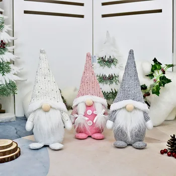 Vánoční Starý Muž Elf Panenka Domácí Dekoraci Okna Nordic Styl Dekorace Plyšová Panenka Adornos De Navidad 2022 Šťastný Nový Rok