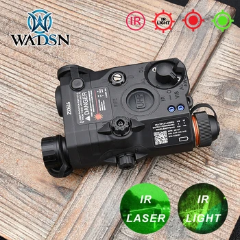 WADSN AN PEQ-15 Red/Green LASER Baterie Box IR LASER+IR osvětlení, LED Svítilna, Noční Vidění Zbraň Světlo Lov 20mm Železniční