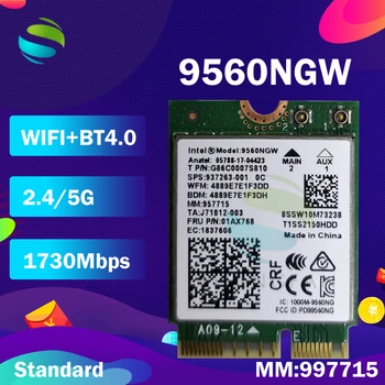 Wifi Kartu Za Intel Dual Band AC 9560 9560NGW 3165AC 8260AC 9260AC NGFF Klíč E Wifi Karty 80211ac Bezdrátové karty