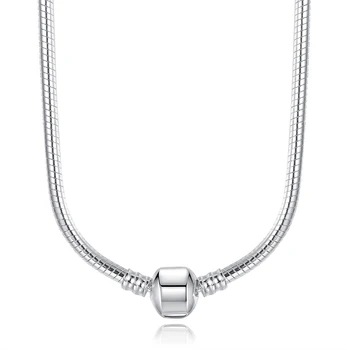 WOSTU Hot Prodej Had Řetězce Náhrdelníky Vhodné Pro Přívěsek Kouzlo Pro Ženy Luxusní Weddding Strana Šperky Dárkové FB2037