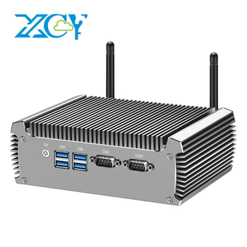 XCY Mini PC, Intel Core i7-4500U 2x RS-232 Sériové Porty, Duální Gigabitový Ethernet, Wi-Fi Fanless Průmyslové Počítače, Windows, Linux