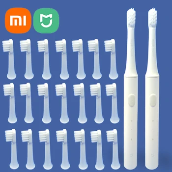 Xiaomi Mijia T100 Elektrický zubní Kartáček Sonický zubní kartáček pro Dospělé Ultrazvukové Automatické zubní Kartáček Výměnné hlavy kartáčku Vodotěsné