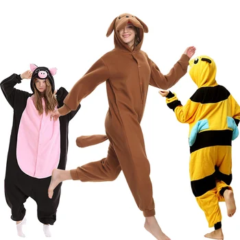 XXL Mýval Kigurumi Dospělí Muži Ženy Pyžama Zvířat Onesie Pyžamo Cartoon Halloween Cosplay Kostým Kombinéza z Jednoho Kusu Pyžama