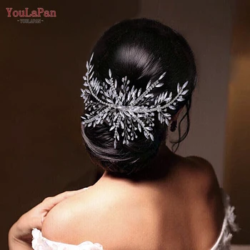 YouLaPan HP287 Drahokamu Ženy, Sponky do Vlasů Svatební Nevěsta pokrývky hlavy pokrývka hlavy Svatební Party Vlasové Doplňky Crystal Dívka Vlásenka