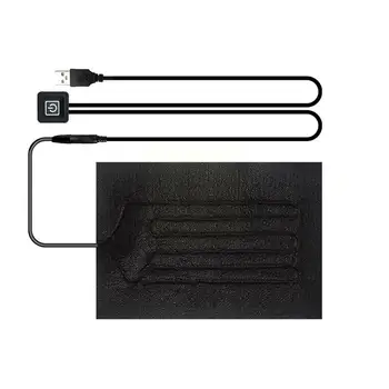 USB autosedačka Ohřívač Pad S 3 Gear Nastavitelná Teplota Elektrické Topení Listu Topení Teplejší Pad Pro Vesta Bunda S9R0